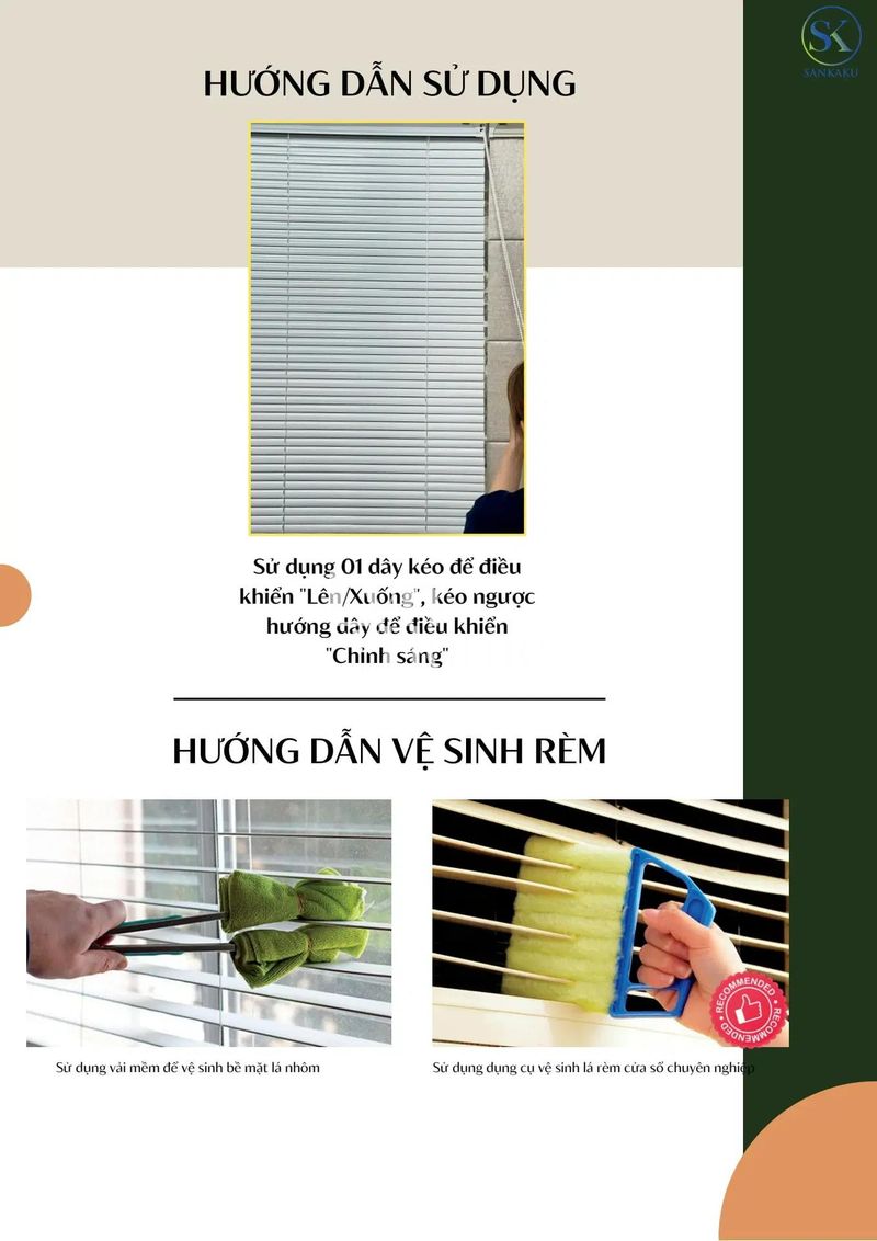 Rèm sáo nhôm SKK - 1