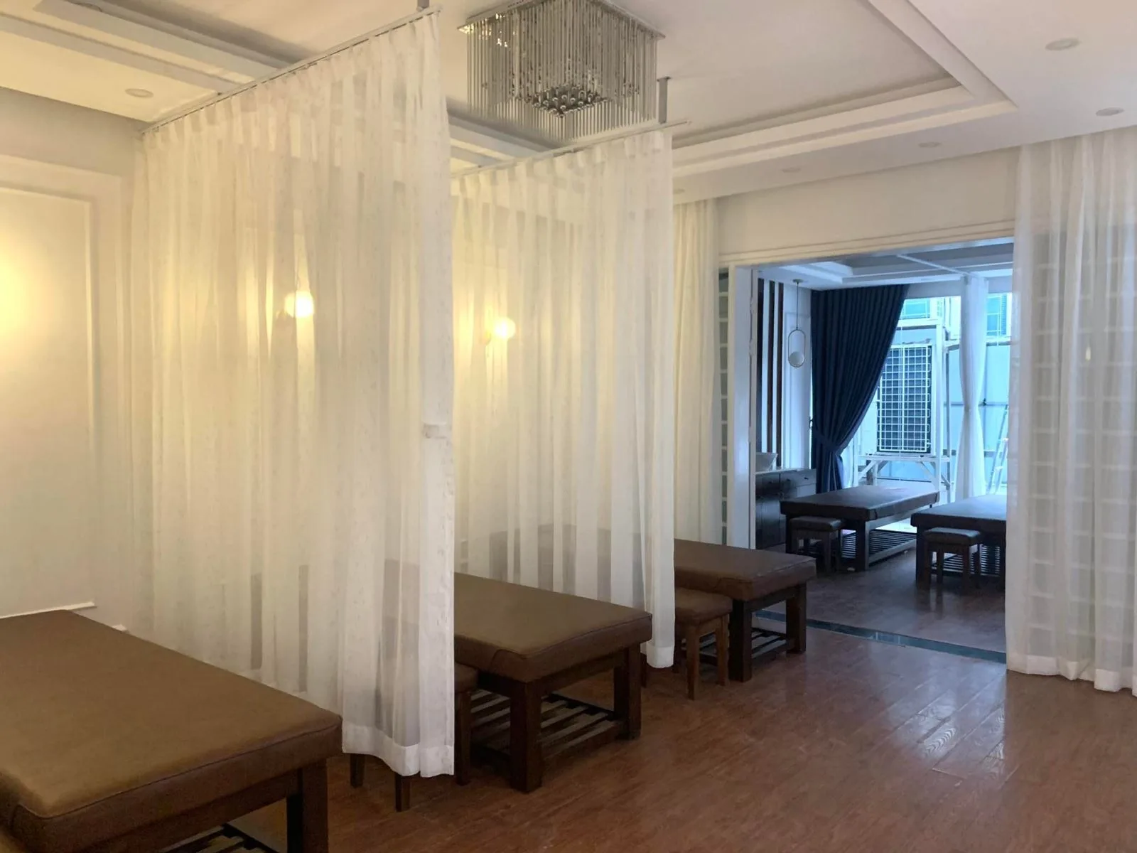 Rèm voan phòng Spa